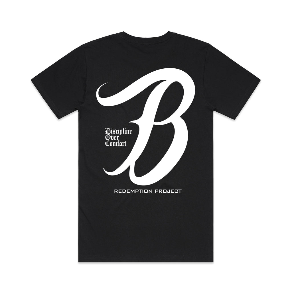 Discipline Over Comfort Tee | Black