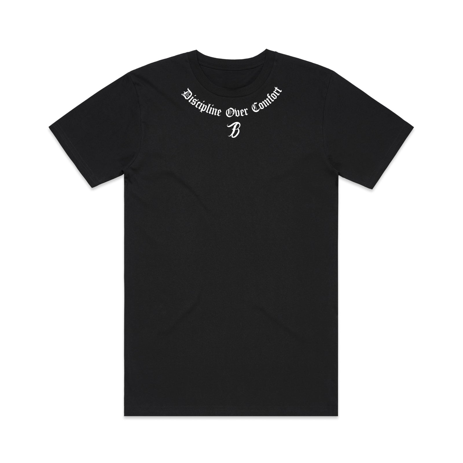 Discipline Over Comfort Tee | Black
