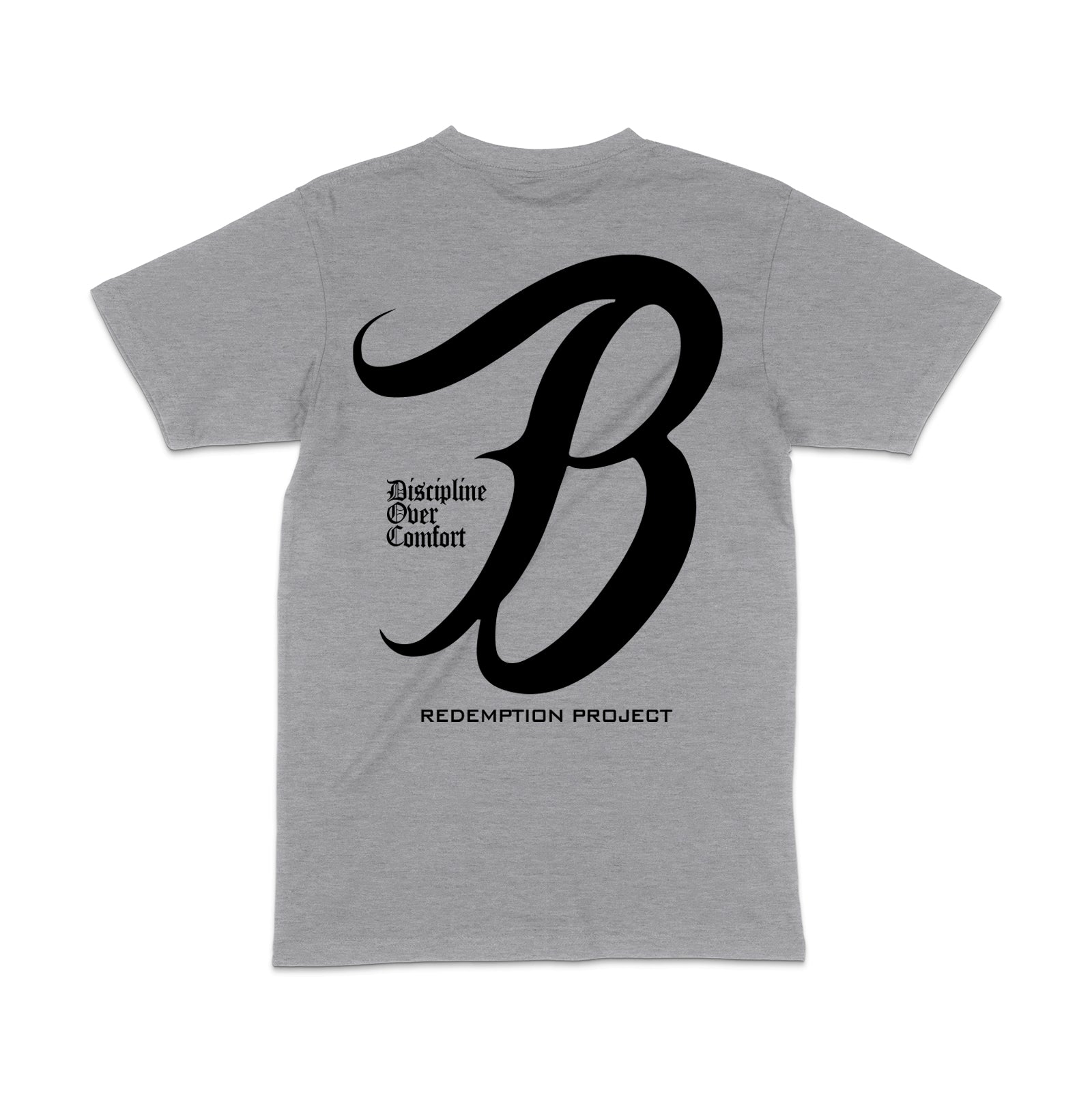 Discipline Over Comfort Tee | Heather Grey